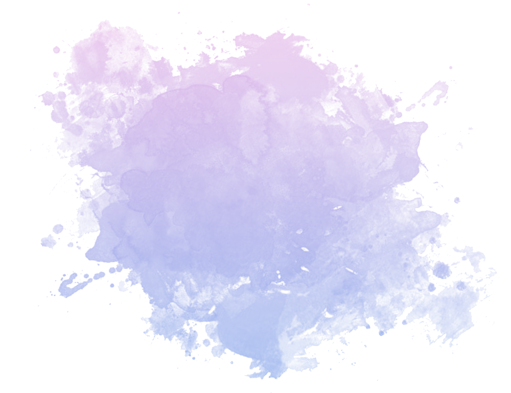 Purple Watercolor Splotch Shape